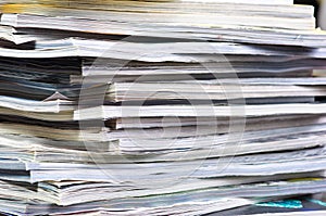 Stack of magazines
