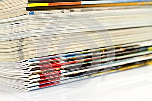 A stack of magazines