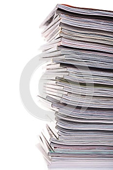 Stack of magazines photo