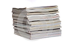 Stack of magazines