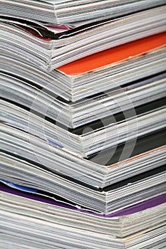 Stack of magazines