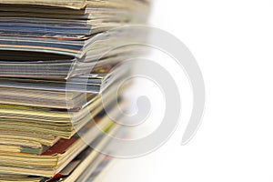 Stack of magazines