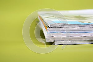 Stack of magazines