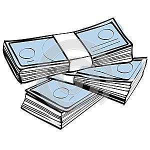 Stack of money vector