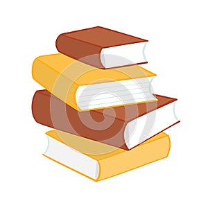 Stack of multi colored books