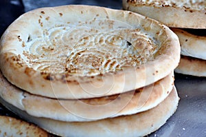 Stack of naan