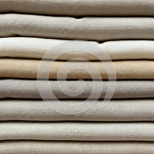 A stack of neatly folded linen