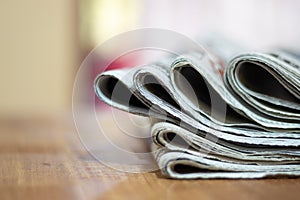 Stack of news paper