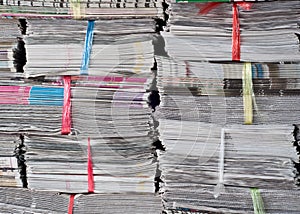 Stack of newspaper