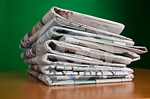 Stack of Newspapers