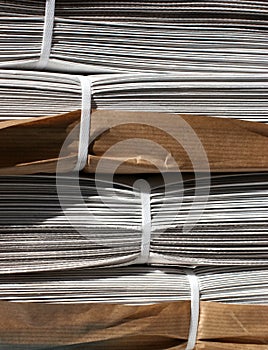 Stack of newspapers