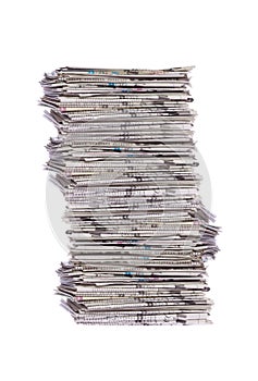 Stack of newspapers photo