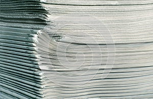 Stack of newspapers
