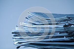 Stack of newspapers