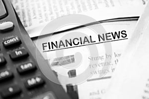 Stack of newspapers isolated on white background