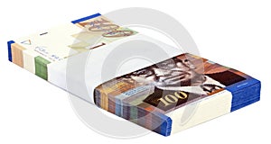 Isolated 100 NIS Bills Stack photo