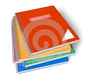 Stack of notebooks photo