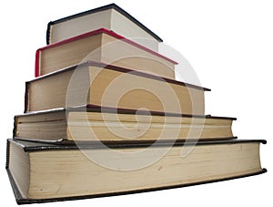 Stack old books