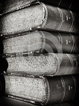 Stack of old books