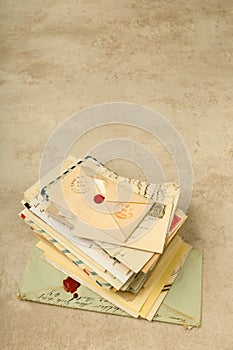 Stack of old letters