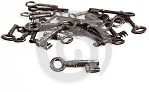 Stack of Old Skeleton Keys