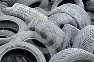 Stack of old tires