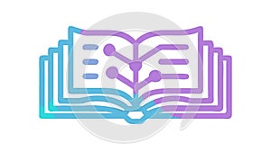 Stack of Open Books, Knowledge and Education Vector Graphic, vector design Generative AI