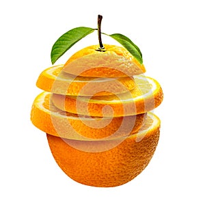 Orange slice isolated