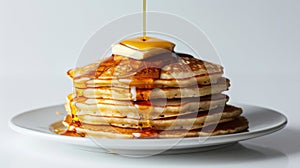 The Stack of Pancakes with Syrup.AI generated image