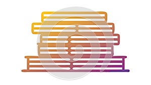 Stack of Paper Documents Icon - Office & Administration, vector design Generative AI