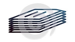 Stack of Paper Documents Icon for Office Bureaucracy, vector design Generative AI