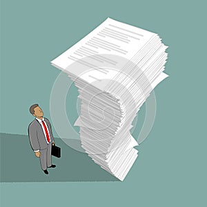 Stack of paper photo