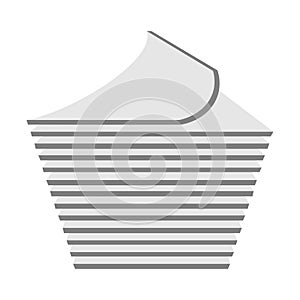 Stack of paper line icon. linear style sign for mobile concept and web design. Pile of document files outline vector icon