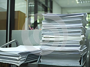 Stack of paper for recycle and reuse