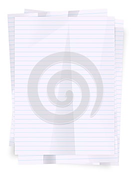 Stack of paper sheets