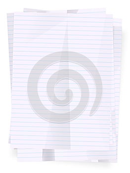 Stack of paper sheets