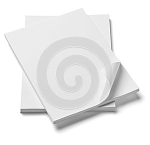 Stack of papers with curl documents office business