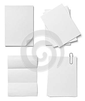 Stack of papers with curldocuments office business