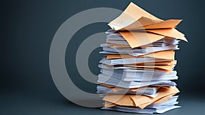 A stack of papers sitting on top of each other