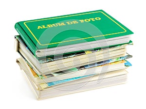 Stack of photo albums