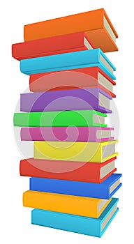 Stack Pile of Books Illustration