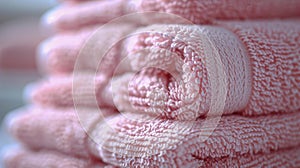 Stack of Pink Towels