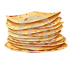 Stack of pita bread