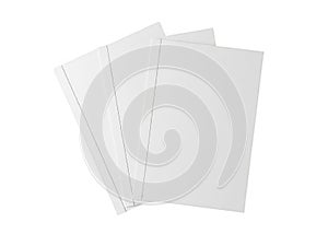 Stack of plain white printer papers ready for use