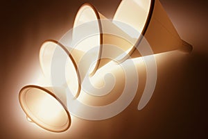 Stack of Plastic Kitchen Funnels