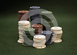 Stack of poker chips