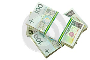 Stack of polish zloty