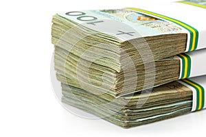 Stack of polish zloty