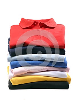 Stack of Polo Shirts