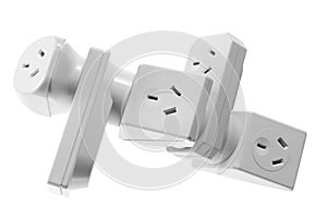 Stack of Power Adaptors